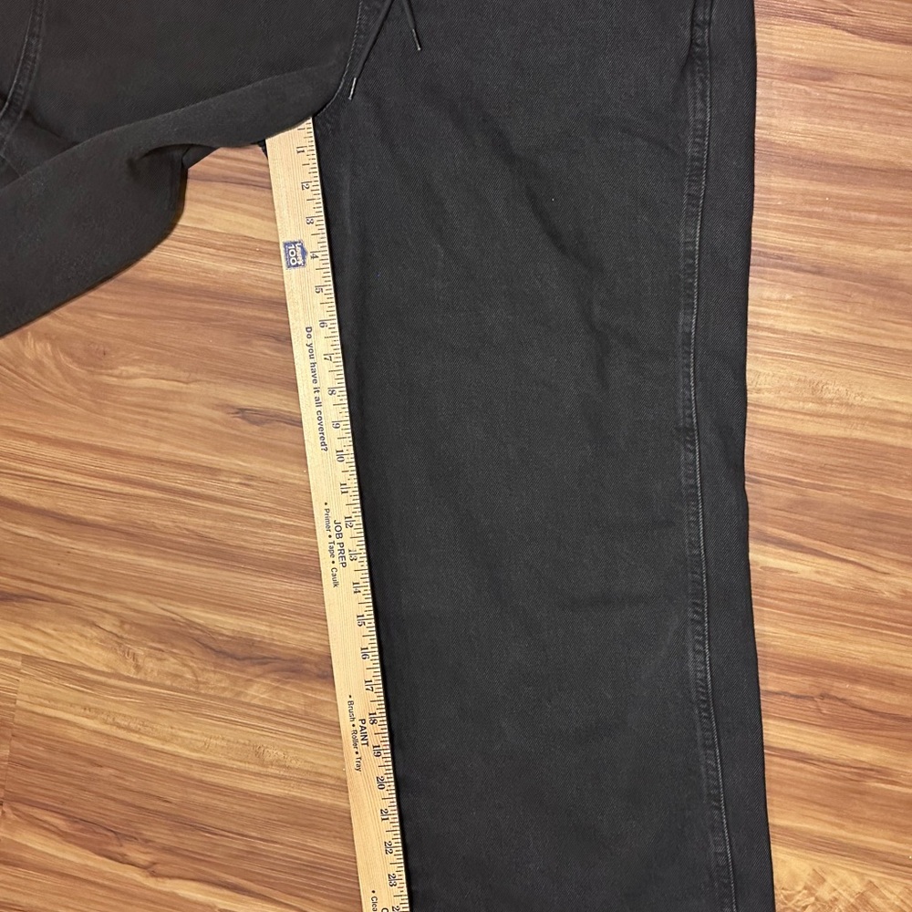 Levi's Strauss & Co Two Horse Brand Women's Black Denim Overalls Size L - Picture 12 of 12